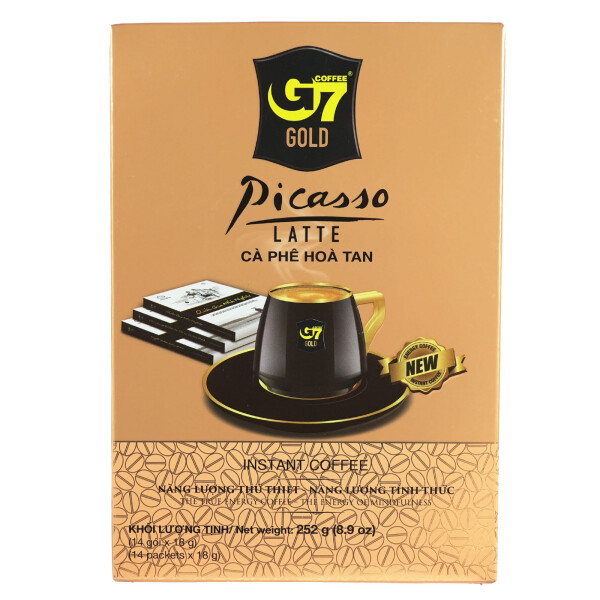 detail TRUNG NGUYEN Instantní Káva G7 Gold Picasso 252g