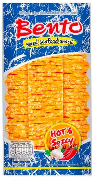 detail BENTO Chobotnice Občerstvení Horké A Kořeněné (Modrá) 20g