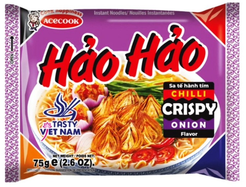 detail HAO HAO Instantní Nudle S Příchutí Sate A Cibule 75g