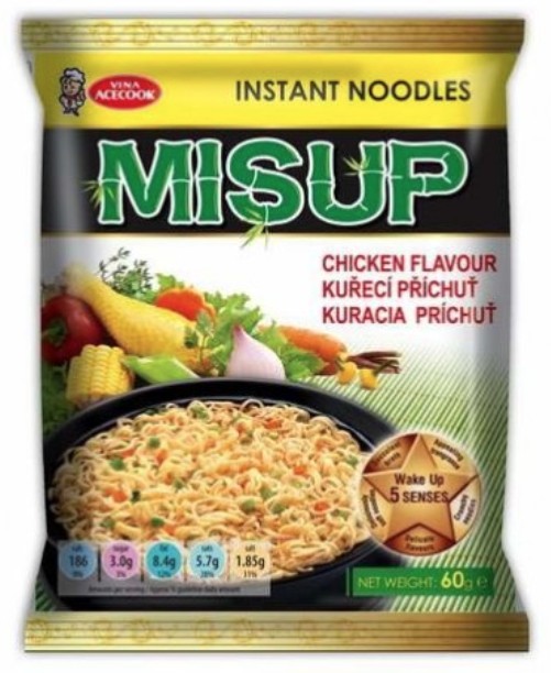 detail MISUP Instantní Nudle S Příchutí Kuřecí 60g