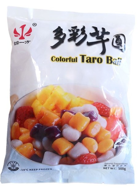 detail JIN YI FANG Barevné Taro Koule 500g