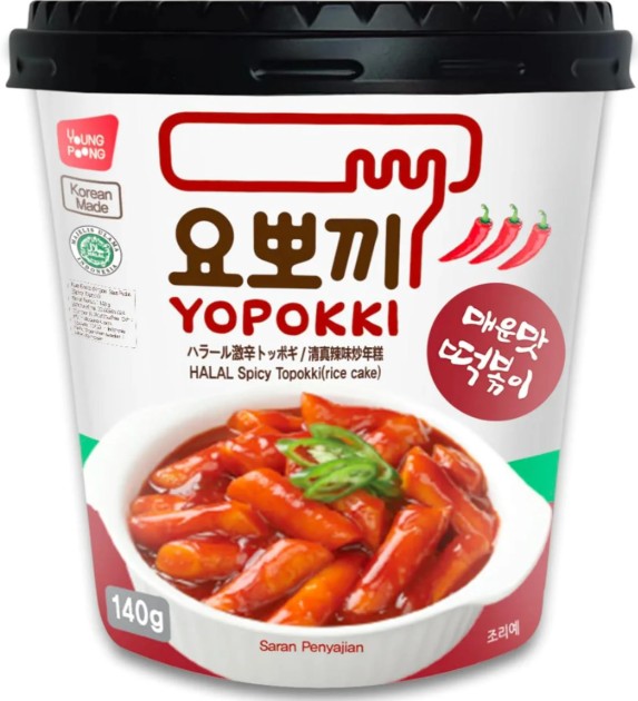 detail YOPOKKI Tteokbokki Pikantní Halal 120g