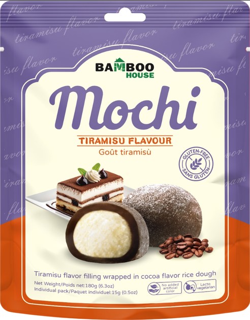 detail BAMBOO HOUSE Tiramisu Mochi 180g