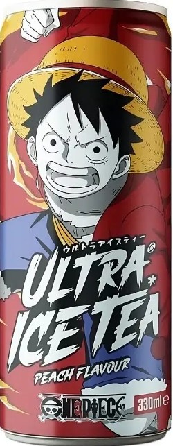 detail ULTRA Ice Tea Peach Flavor ONE PIECE LUFFY 330m