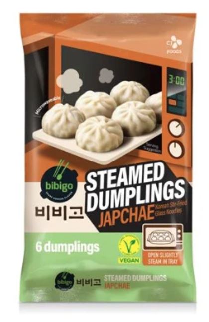 detail BIBIGO Dumping S Japchae (Skleněné Nudle) 168g