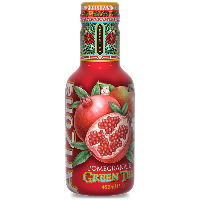 detail ARIZONA Green Tea Pomegranate 450ml