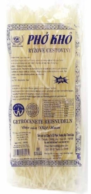 detail THANH LOC Široké Rýžové Nudle 500 gr