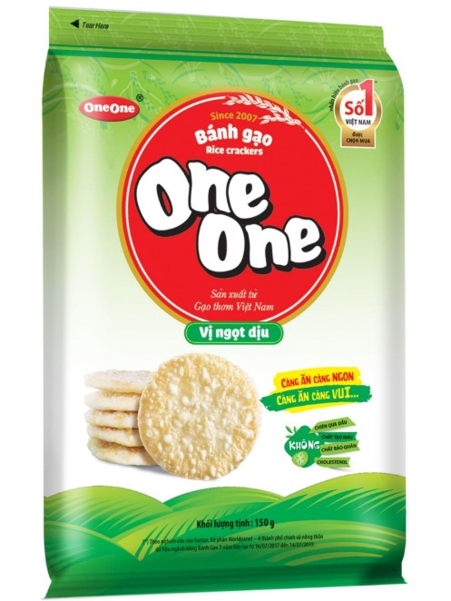 detail ONE ONE Rýžové Kracker 150g Sladké