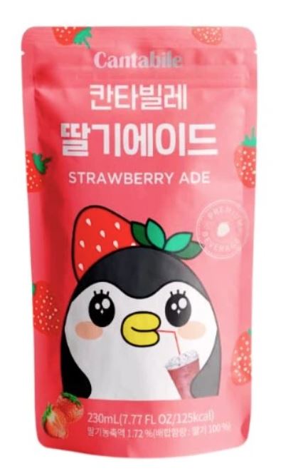 detail CANTABILE Jahodový Nápoj 230ml