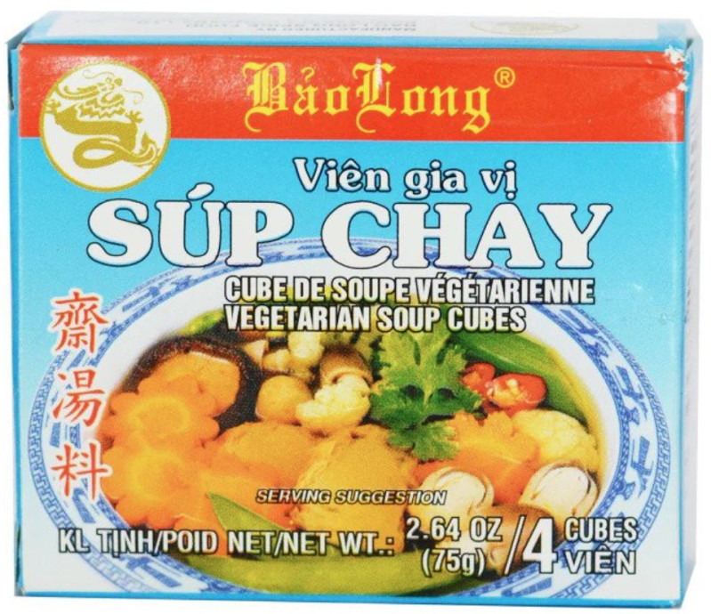 detail BAO LONG Veganský Polévkový Bujón Zeleninový 75g