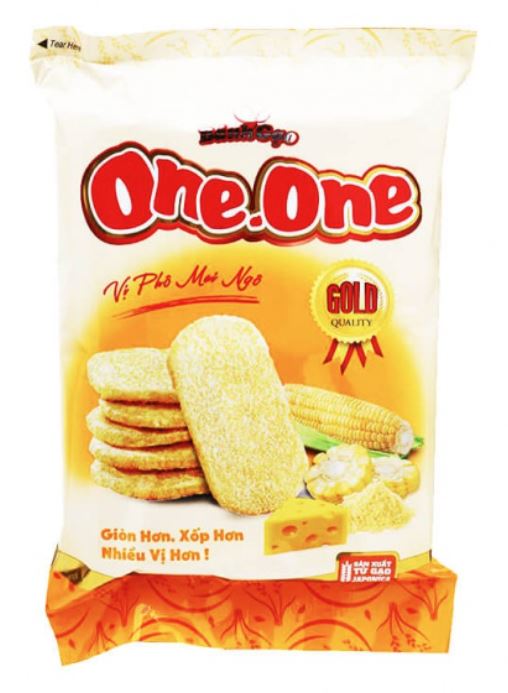 detail ONE ONE Rýžové Krackery S Příchutí Sýru A Kukuřicí 118g