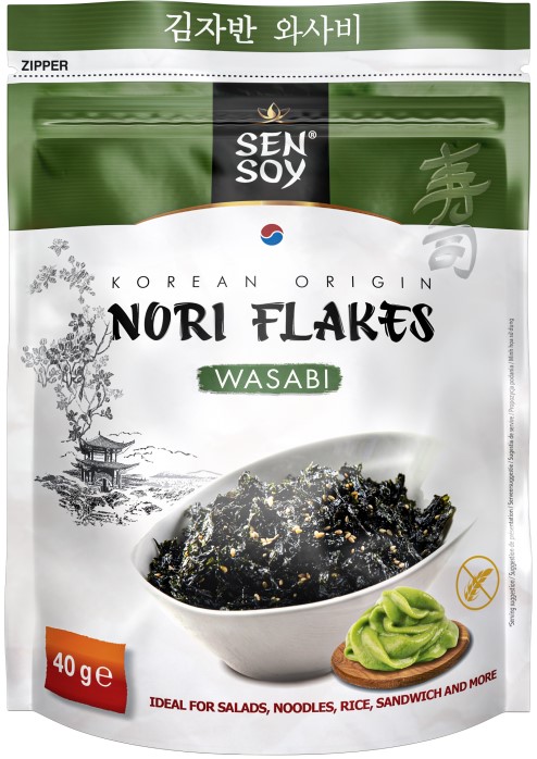 detail SEN SOY Nori Flakes Wasabi 40g