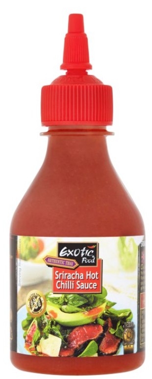 detail EXOTIC FOOD PCL Sriracha Ostrá Pálivá Omáčka 200ml