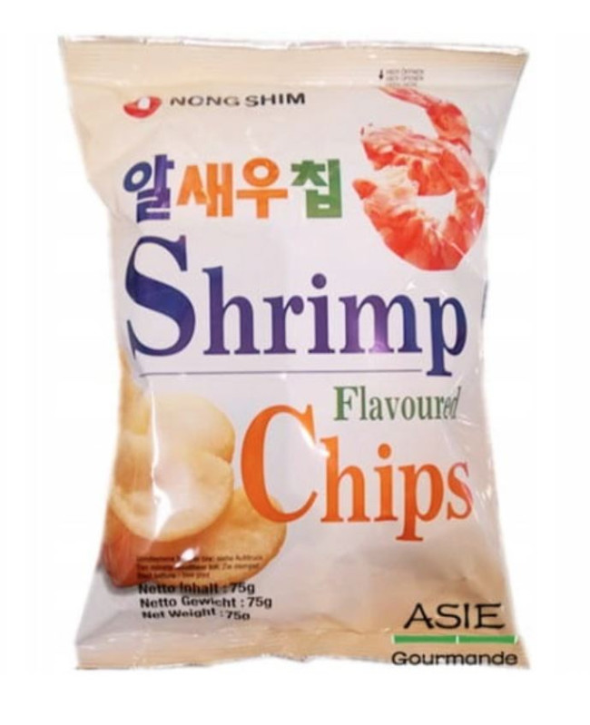 detail NONGSHIM Korejské Krevetové Chipsy 75g (CHIP PHONG TOM )