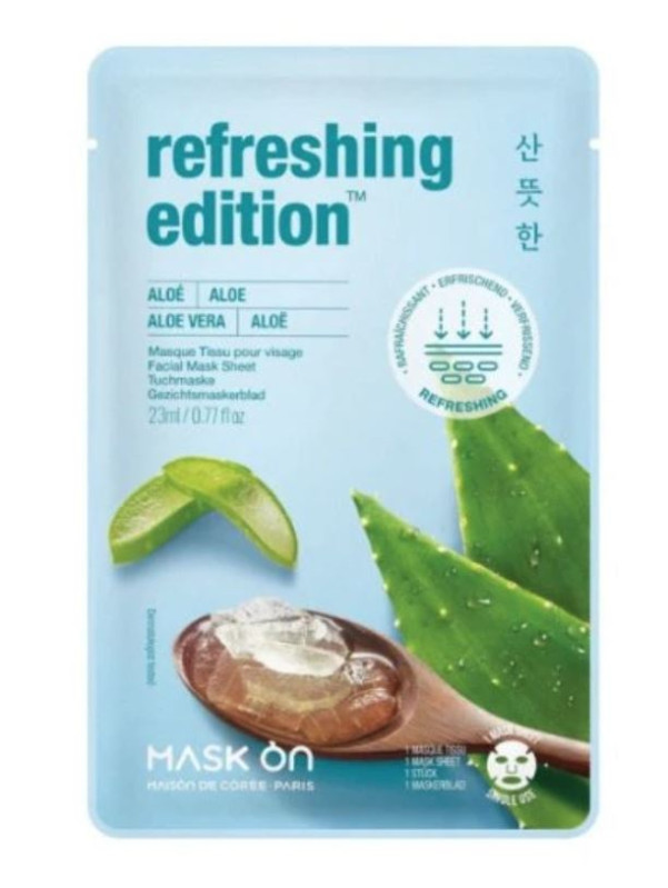 detail MASK ON Maison De Coree Pleťová Maska Aloe Refreshing 23g