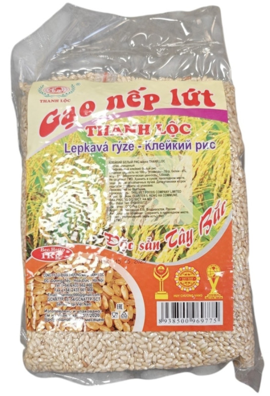 detail THANH LOC Lepkavá Rýže Hnědá 500g