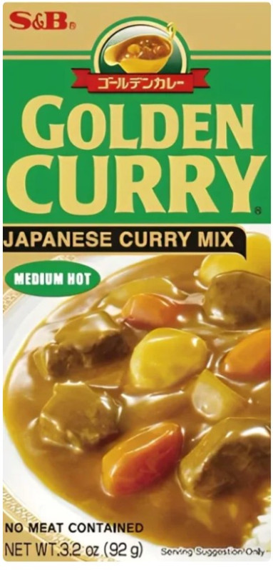detail S&B Japonské Kari Mix Pasta Medium 92g