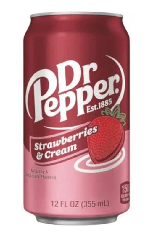 detail DR. PEPPER Strawberries Cream USA 355ml