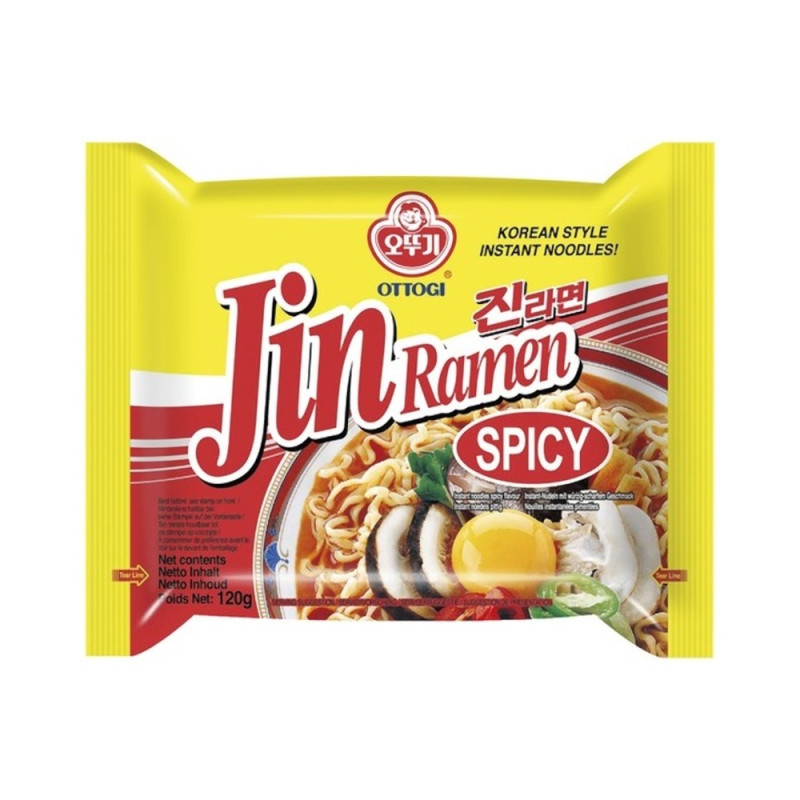 detail JIN Instantní Ramen Nudle Pálivé 120g