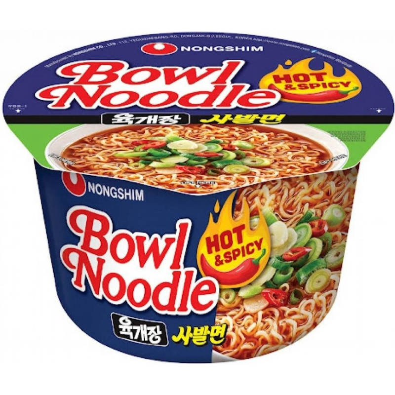 detail NONGSHIM Instantní Nudle Hot a Spicy Bowl 100g