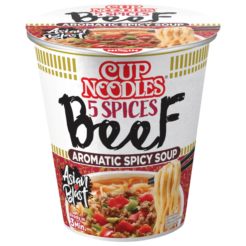 detail CUP NOODLES Ramen Nudle Hovězí 67g (CUP)