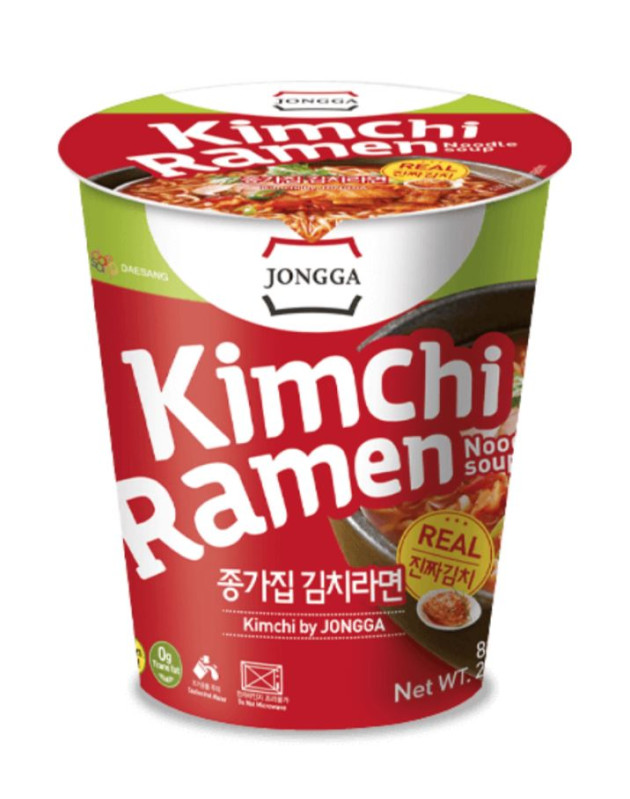 detail JONGGA Instantní Ramen Nudle Kimchi Cup 82,5g