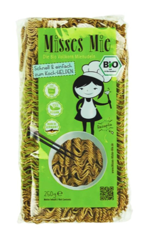 detail MR&MRS MIE Celozrnné Organické Nudle 250g