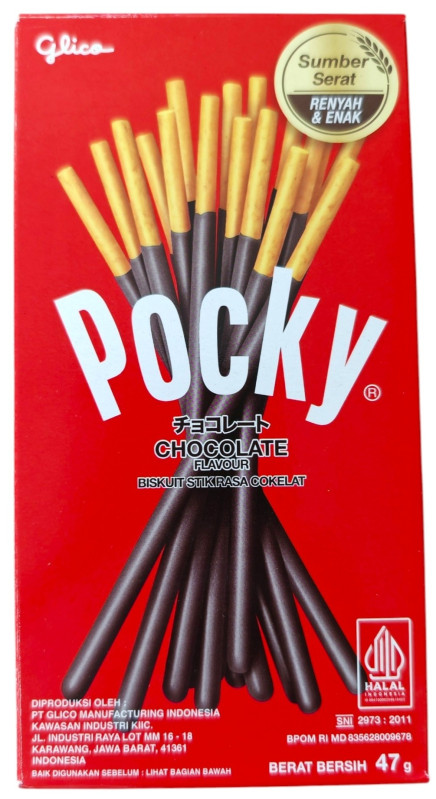 detail GLICO pocky čokoládové tyčinky 47g