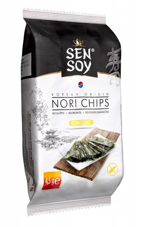 detail SEN SOY Řasový Snack S Příchutí Klasik 4,5 g