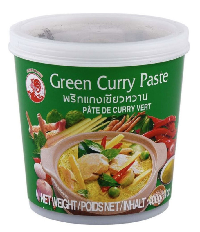 detail COCK Kari Pasta Zelená 400g