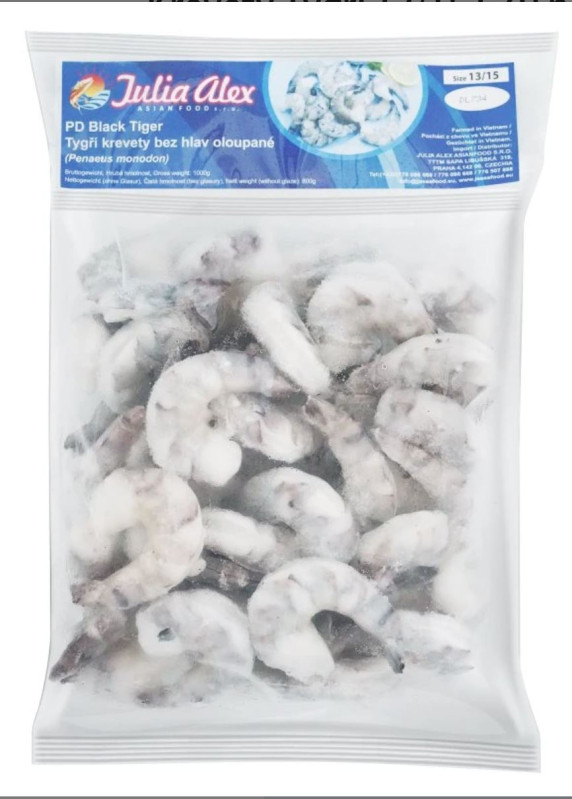 detail JULIA ALEX Vařené Krevety 26/30 1kg