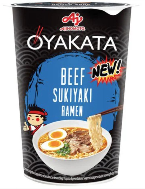 detail OYAKATA Instantní Nudle S Příchutí Sukiyaki Beef (Kelímek) 63,5g
