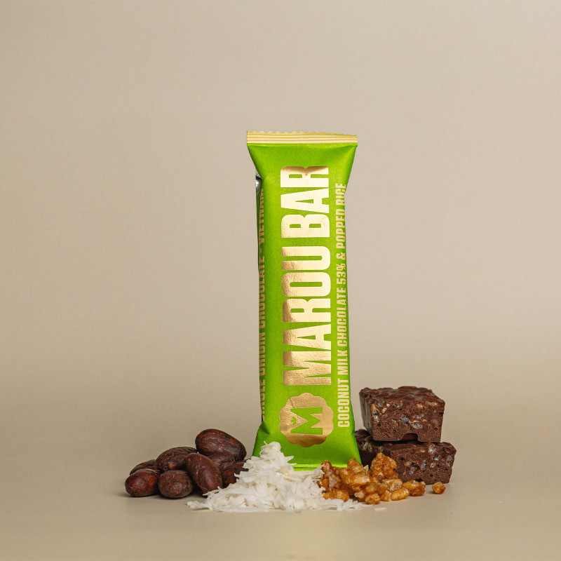 detail MAROU Křupavá Čokoládová Tyčinka S 53% Kokosovým Mlékem 35g