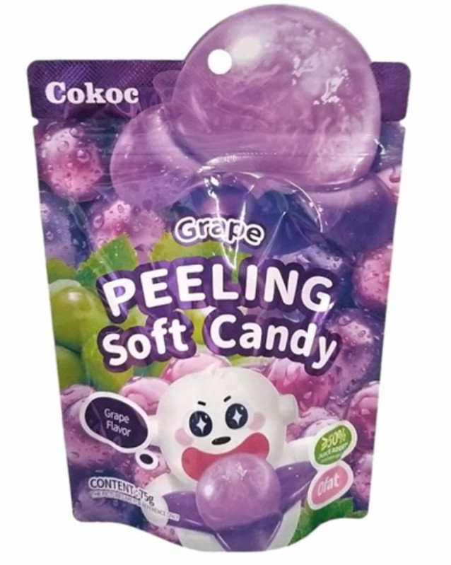 detail COKOC Gumové Bobóny S Příchutí Hrozny 75g