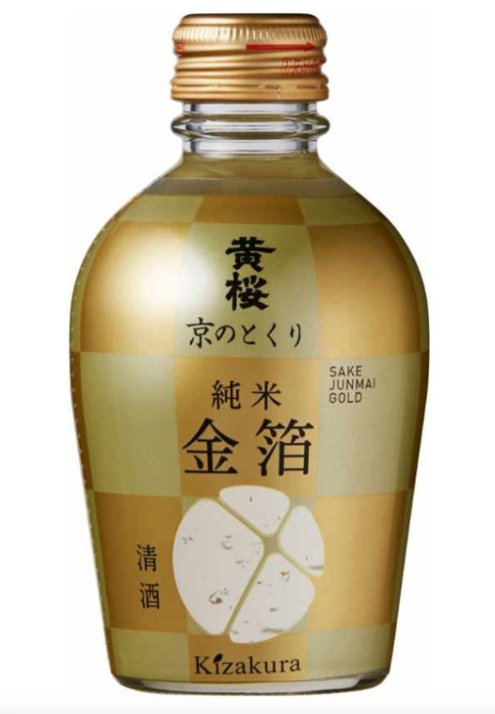 detail KIZAKURA víno sake JUNMAI Gold 14% 180ml