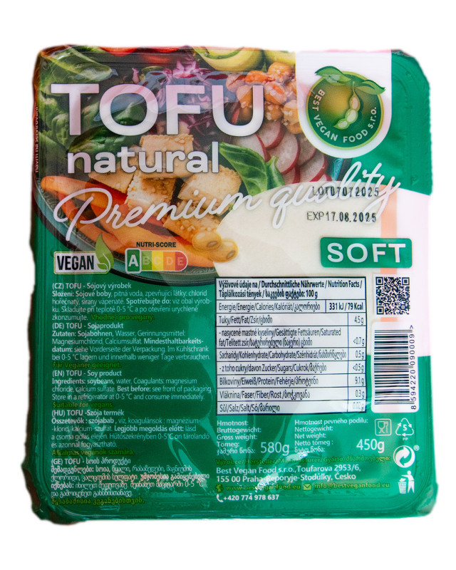 detail BEST VEGAN FOOD Tofu 450g