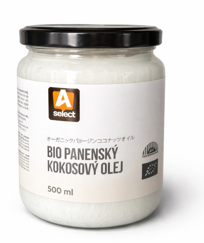 detail A Select BIO Panenský Kokosový Olej 500ml