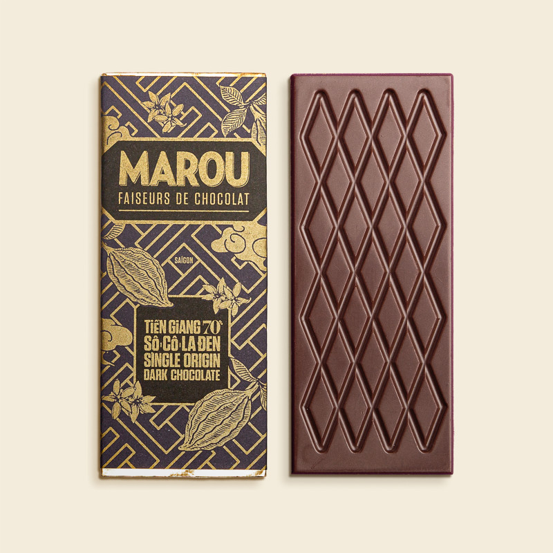 detail MAROU Mini Čokoládová Tyčinka TIEN GIANG 70% 24g